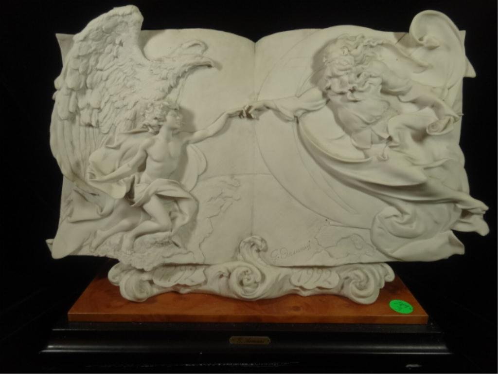 GUISEPPE ARMANI SCULPTURE, CREATION OF ADAM, APPROX: GUISEPPE ARMANI SCULPTURE, CREATION OF ADAM, APPROX 11.75" X 15.5", SKU7490.03
