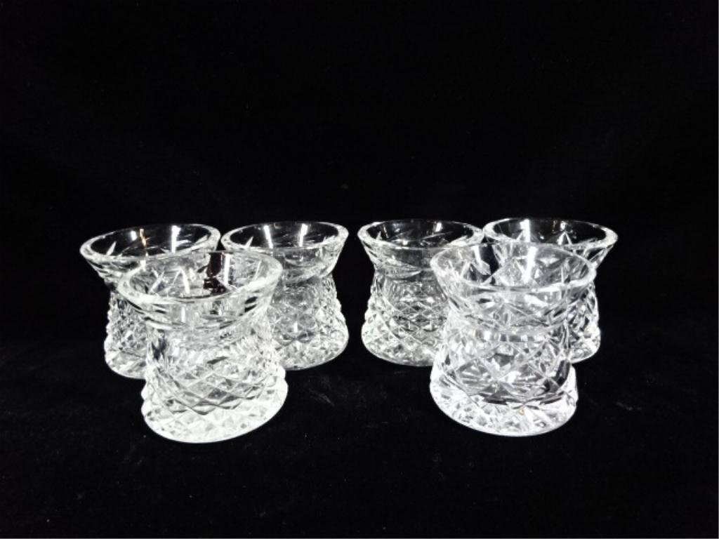 6 WATERFORD CRYSTAL TOOTHPICK HOLDERS, WITH ETCHED Jun 24, 2014