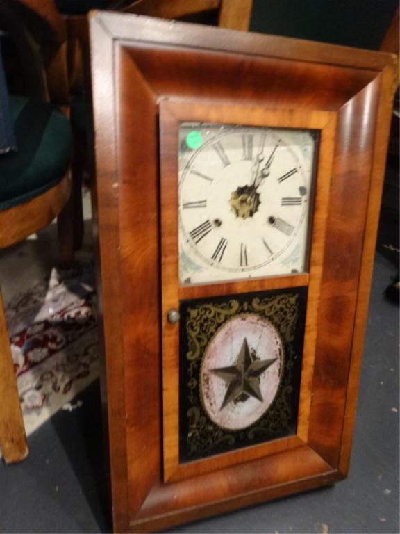 ANTIQUE JEROME & CO. 30 HOUR WALL CLOCK, CIRCA 1870,