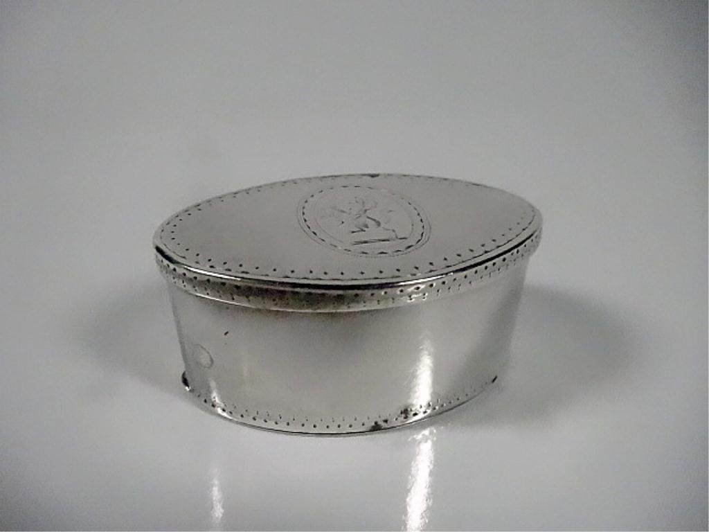 STERLING SILVER NUTMEG GRATER BOX, APPROX 63 GRAMS,: STERLING SILVER NUTMEG GRATER BOX, APPROX 63 GRAMS, APPROX 1" X 2.5" X 1.5", SKU729.12