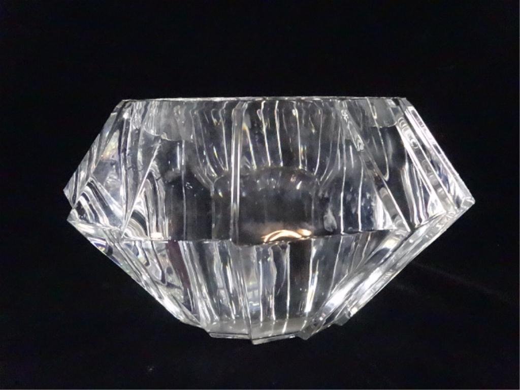 HEAVY ORREFORS CRYSTAL BOWL, SIGNED ON BASE, APPROX: HEAVY ORREFORS CRYSTAL BOWL, SIGNED ON BASE, APPROX 4.25" X 7.5", SKU941.20