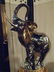 3 PC CERAMIC ELEPHANT, PEDESTAL, AND LIGHTED STAND, - 2