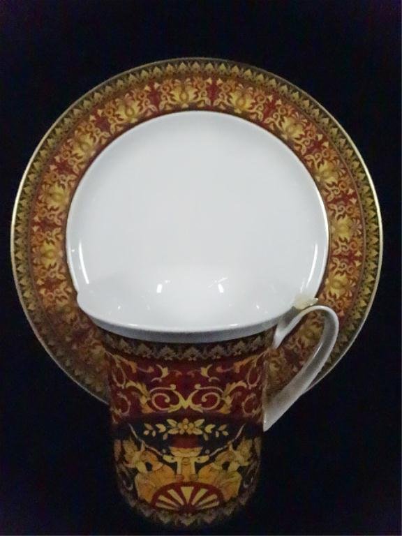 24 PC ROSENTHAL CHINA VERSACE MEDUSA CHINA INCLUDES 12: 24 PC ROSENTHAL CHINA VERSACE MEDUSA CHINA INCLUDES 12 8.5" DESSERT PLATES & 12 MUGS, SKU692