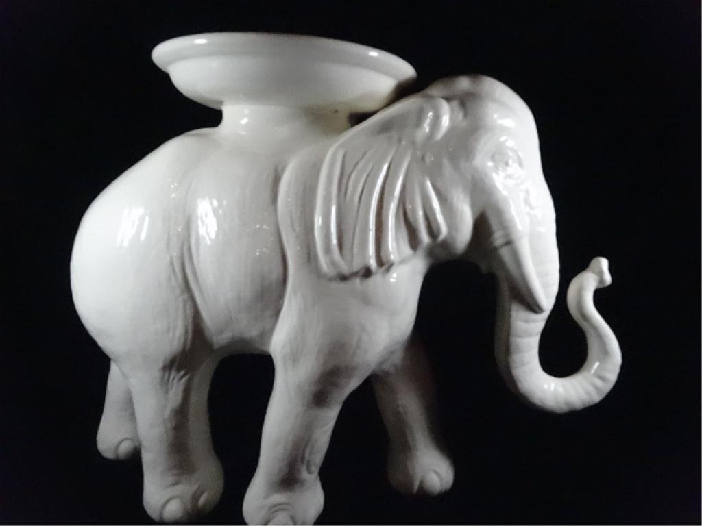 CERAMIC ELEPHANT GARDEN STOOL, APPROX 17.5"H: CERAMIC ELEPHANT GARDEN STOOL, APPROX 17.5"H