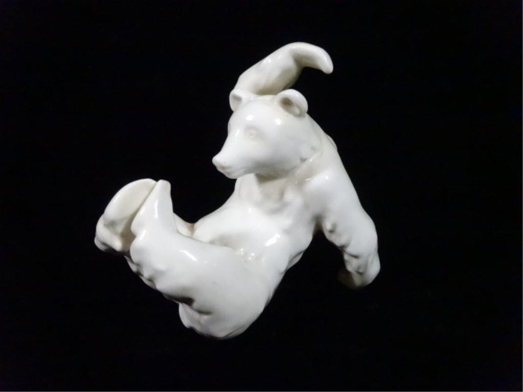 PORCELAIN POLAR BEAR FIGURINE, APPROX 4"H: PORCELAIN POLAR BEAR FIGURINE, APPROX 4"H