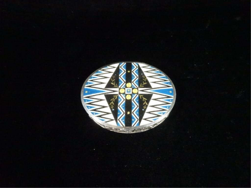 STERLING SILVER PILL BOX, APPROX 2.5" X 2": STERLING SILVER PILL BOX, APPROX 2.5" X 2"