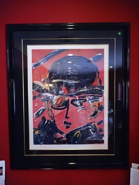 PETER MAX LIMITED EDITION LITHOGRAPH, "ZERO MEGALOPOLIS: PETER MAX LIMITED EDITION LITHOGRAPH, "ZERO MEGALOPOLIS I", #HC 19, NUMBERED LOWER LEFT, SIGNED LOWER RIGHT, APPROX 37" X 28", APPROX 53" X 43" FRAMED