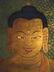 LARGE ANTIQUE TIBETAN THANGKA PAINTING ON LINEN, SEATED - 3