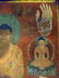 LARGE ANTIQUE TIBETAN THANGKA PAINTING ON LINEN, SEATED - 7