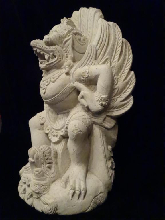 STONE BALINESE GARUDA FIGURE, 15" X 10", SKU895: STONE BALINESE GARUDA FIGURE, 15" X 10", SKU895