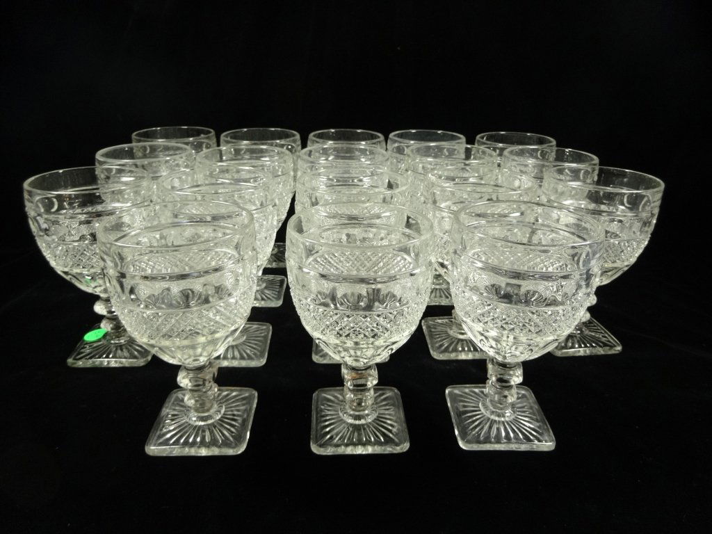 18 PC IMPERIAL GLASS CAPE COD RED WINE GLASSES, 5.5"H,: 18 PC IMPERIAL GLASS CAPE COD RED WINE GLASSES, 5.5"H, SKU026.06