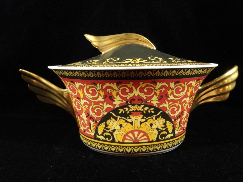 ROSENTHAL CHINA VERSACE MEDUSA LARGE COVERED SERVING (1 of 5)