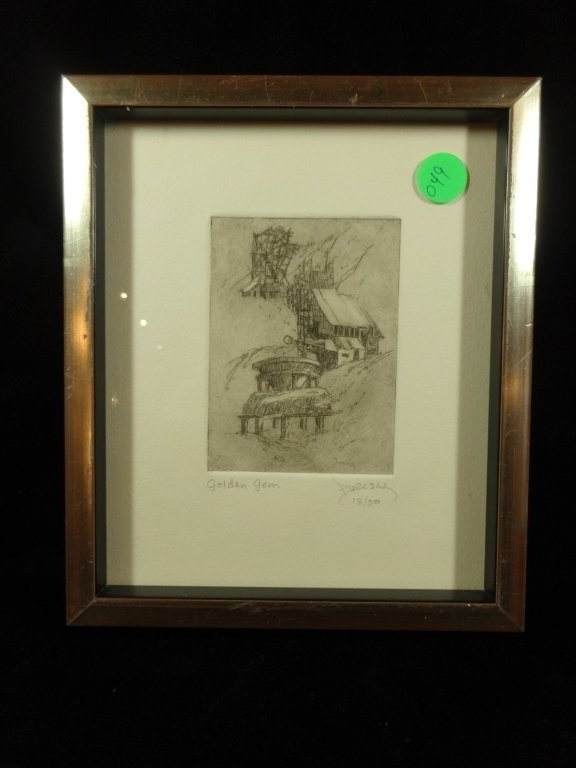 2 PC PURCELL LIMITED EDITION LITHOGRAPHS, "GOLDEN GEM", (1 of 10)