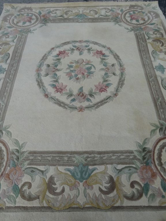 NOURISON 100% WOOL RUG, CHINSES MING STYLE, IVORY FIELD (1 of 6)