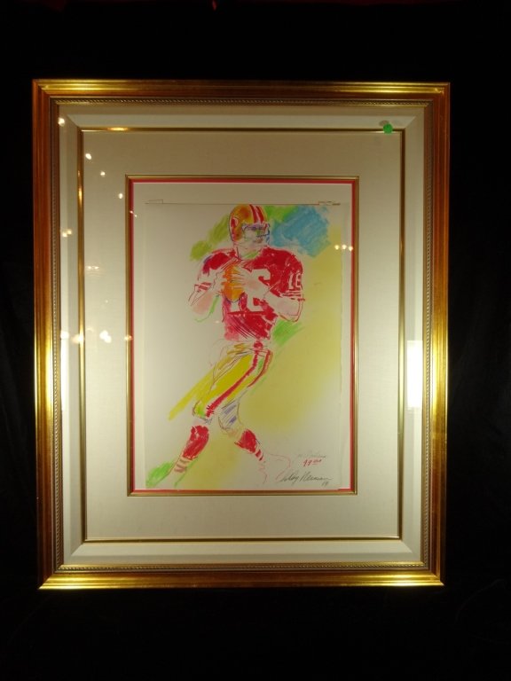 LEROY NEIMAN ORIGINAL PASTEL PAINTING, JOE MONTANA (1 of 10)