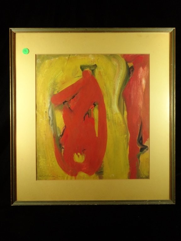 HANS WERDEHAUSEN (GERMAN, 1910-1977) PAINTING ON PAPER, (1 of 7)