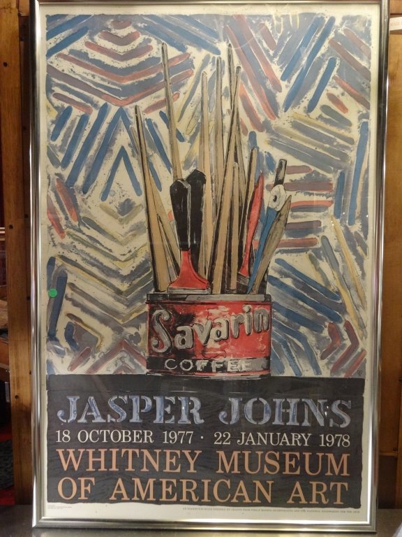JASPER JOHNS POSTER, 1977 WHITNEY AMERICAN MUSEUM OF (1 of 3)