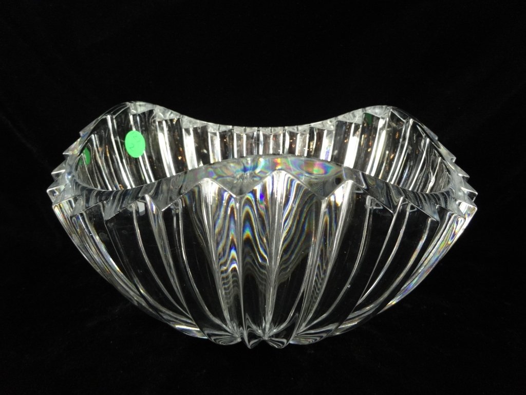 MIKASA LEAD CRYSTAL BOWL, APPROX 5.5" X 9.5" (1 of 3)