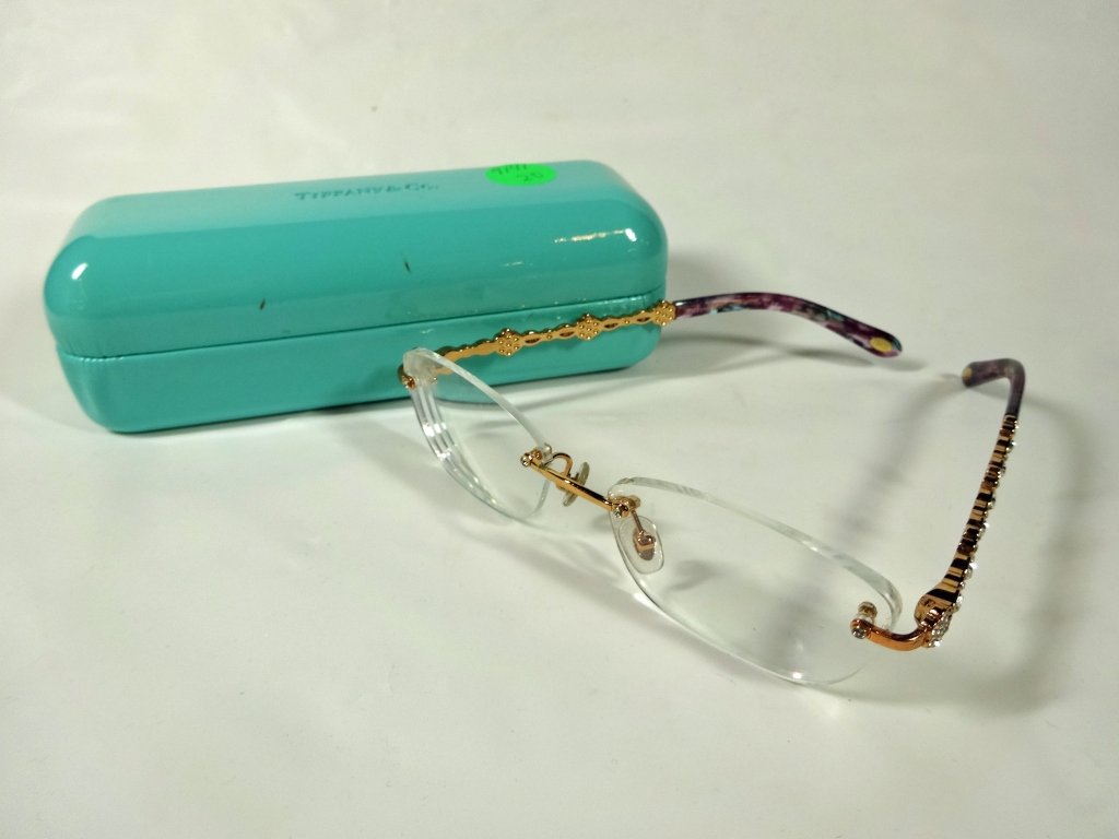 TIFFANY & CO. READING GLASSES, CRYSTAL ACCENTS (1 of 7)
