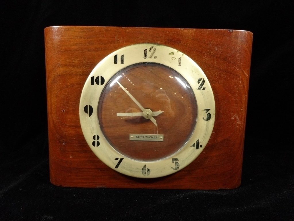 ART DECO SETH THOMAS CLOCK, MOVEMENT #1260, APPROX 6 (1 of 7)
