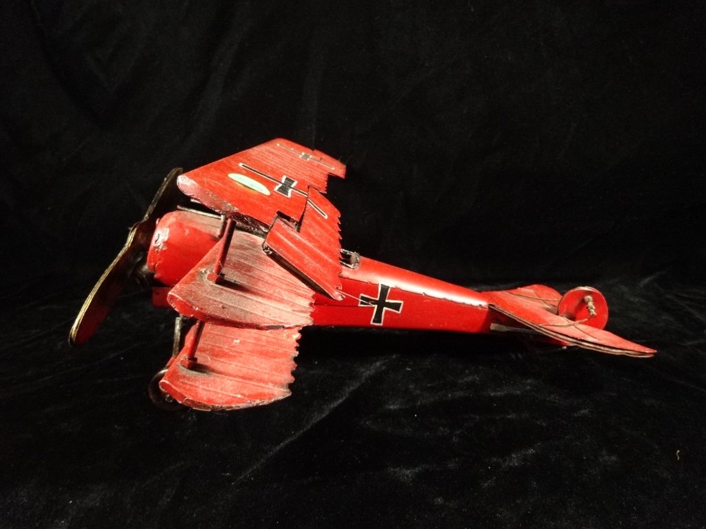 MODEL PLANE, RED BARON, APPROX 6.25" X 14" (1 of 6)