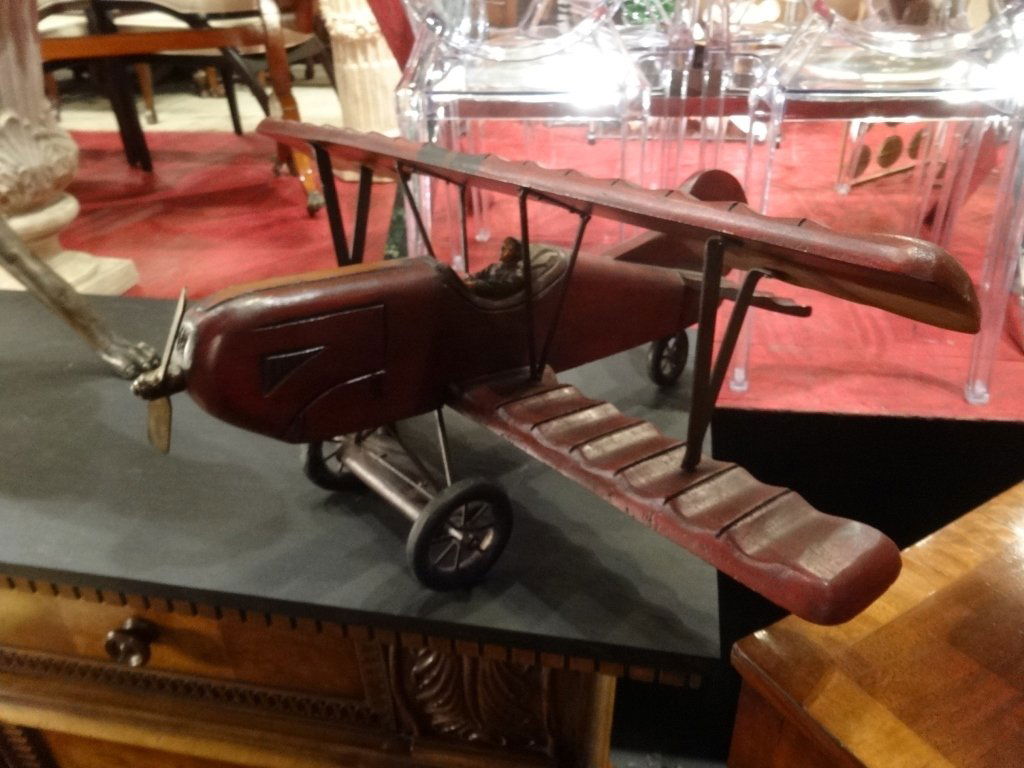 LARGE BI PLANE MODEL, APPROX 25"W, SKU182.04 (1 of 5)