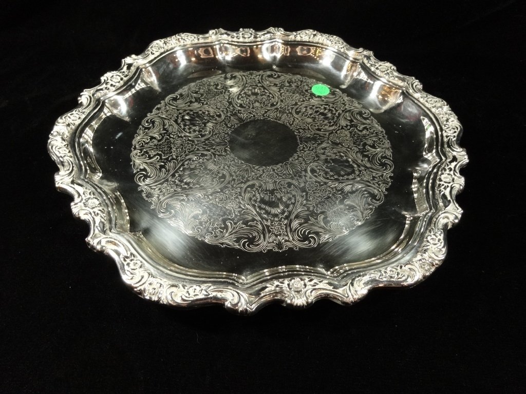 INTERNATIONAL SILVER CO. SILVERPLATE TRAY, "COUNTESS", (1 of 3)