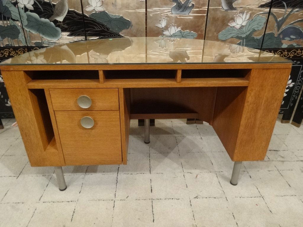 GILBERT ROHDE DEMI LUNE DESK FOR HERMAN MILLER, MID (1 of 6)