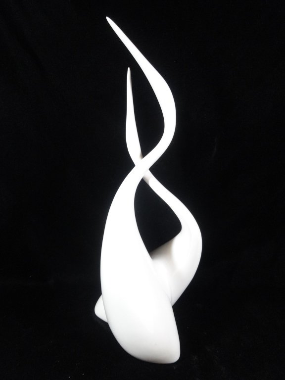 ROYAL DUX PORCELAIN STYLIZED BIRDS FIGURE, 15" X 9.25", (1 of 6)