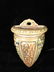 ROSEVILLE POTTERY FLORENTINE WALL POCKET, BROWN, APPROX - 2