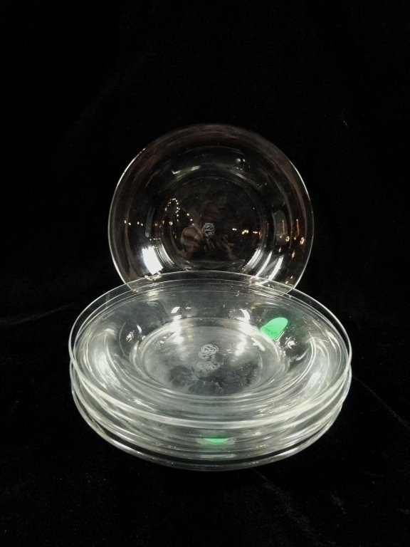 6 BACCARAT CRYSTAL DISHES, APPROX 6 3/8" DIAMETER, (1 of 3)