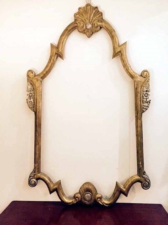 LARGE GOLD AND SILVER GILT WOOD FRAME, APPROX 5'8" X (1 of 8)