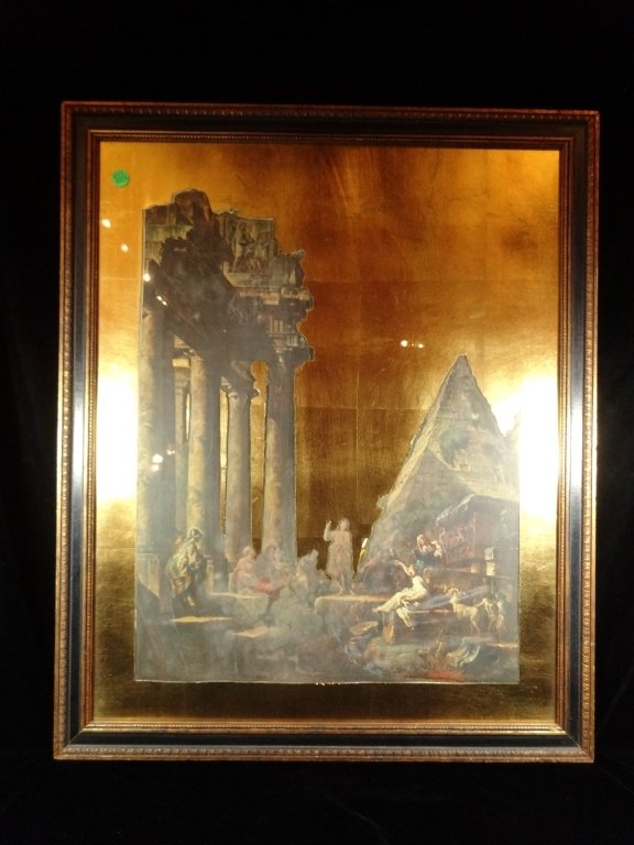 ROMAN SCENE PRINT, FRAMED, APPROX 28.75" X 23.5" (1 of 8)