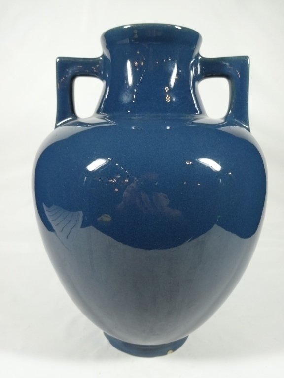 ROSEVILLE POTTERY AZUREAN LUSTRE VASE, BLUE, APPROX (1 of 7)