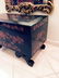 CHINESE BLACK AND RED LACQUER WOOD CHEST, PAINTED - 2
