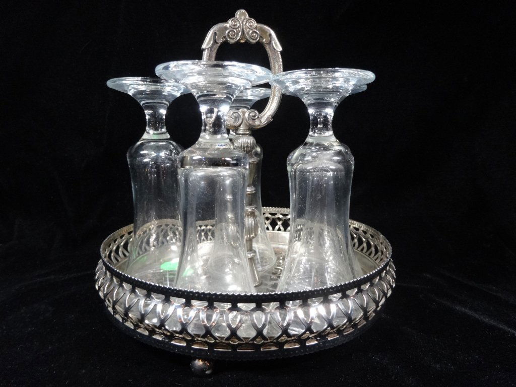 6 PC CORDIAL SET, INCLUDES 5 CORDIAL GLASSES APPROX (1 of 6)