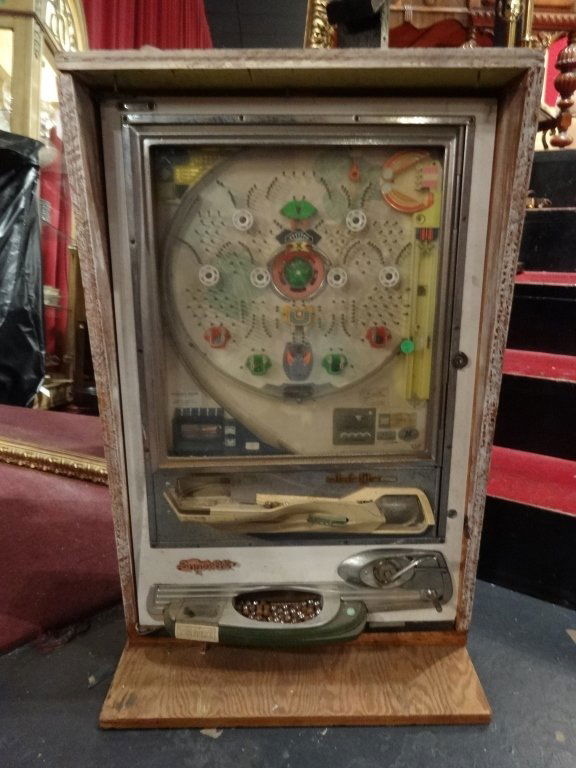 NISHIJIN PACHINKO MACHINE, UNRESTORED, APPROX 35" X 22" (1 of 10)