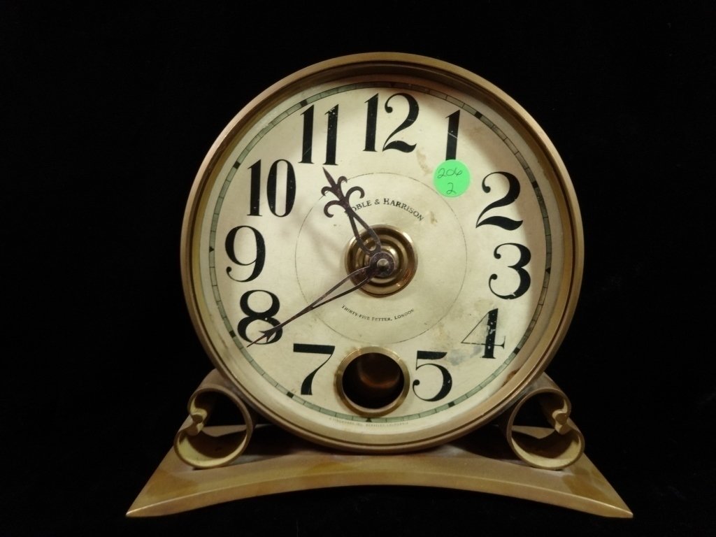 NOBLE & HARRISON CLOCK, APPROX 9"H, SKU206.02: NOBLE & HARRISON CLOCK, APPROX 9"H, SKU206.02
