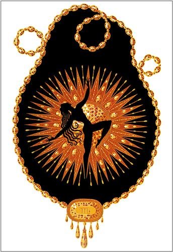 ERTE LIMITED EDITION LITHOGRAPH, "TOPAZ", #48 OF 75, (1 of 10)