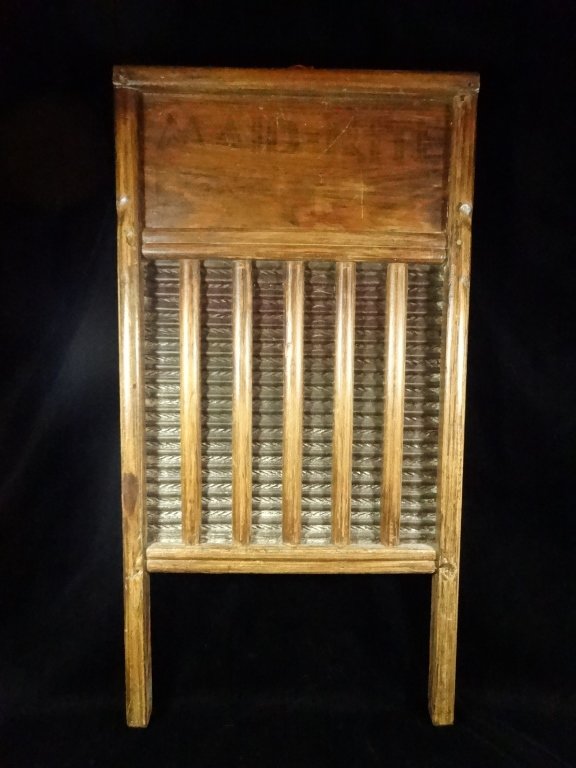 VINTAGE MAID RITE WASHBOARD, APPROX 23 3/4" X 12 3/8", (1 of 5)