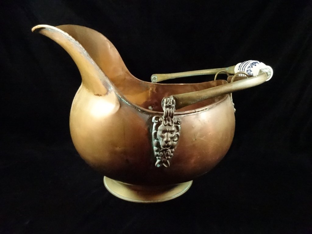 LARGE COPPER PITCHER, APPROX 12"H, SKU283.03 (1 of 5)