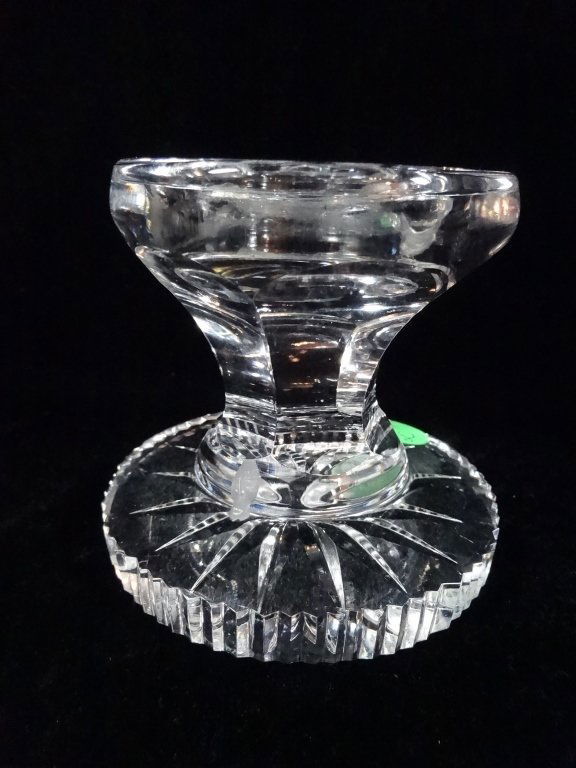 WATERFORD CRYSTAL CANDLE HOLDER, APPROX 3.25"H, (1 of 3)