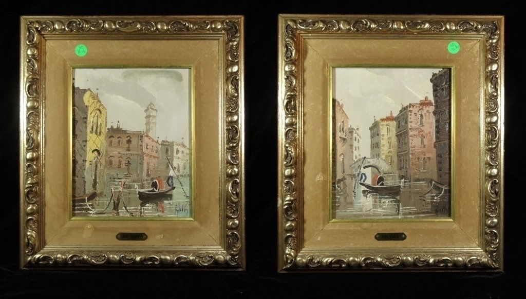 2 ANTONIO DE VITY (1901-1993) PAINTINGS ON CANVAS, (1 of 10)