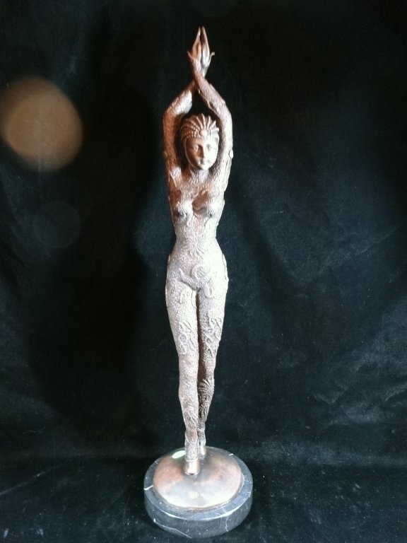 BRONZE SCULPTURE, STARFISH DANCER AFTER CHIPARUS, (1 of 8)