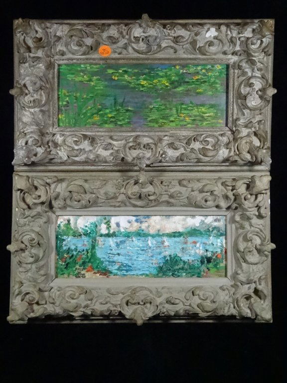 2 FRED W. LOWE LANDSCAPE PAINTINGS, FRAMED SIZE APPROX (1 of 10)