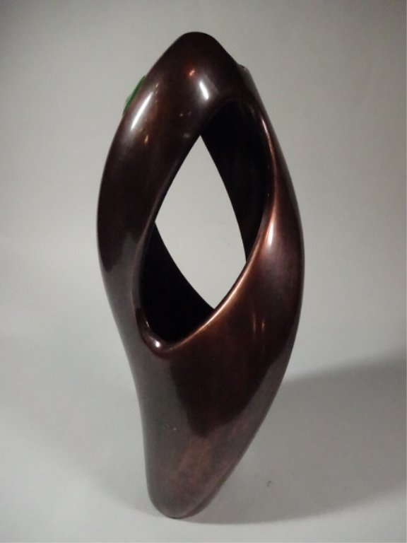 NAMBE METAL VASE WITH COPPER FINISH, STEVE COZZOLINO, (1 of 4)