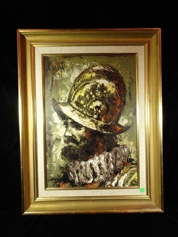 1967 DUARTE PAINTING ON BOARD, CHRISTOPHER COLUMBUS (1 of 6)