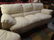 3 PC LEATHER SOFA, CHAIR, AND OTTOMAN, OFF WHITE - 3