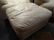 3 PC LEATHER SOFA, CHAIR, AND OTTOMAN, OFF WHITE - 6