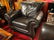 4 PC LEATHER SOFA, 2 CHAIRS & OTTOMAN, DARK BROWN - 5